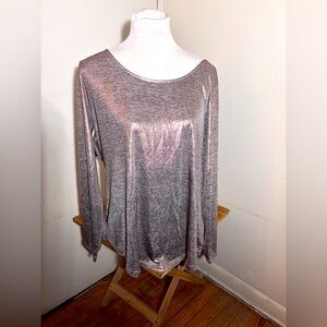 G by Giuliana Metallic Gold Top